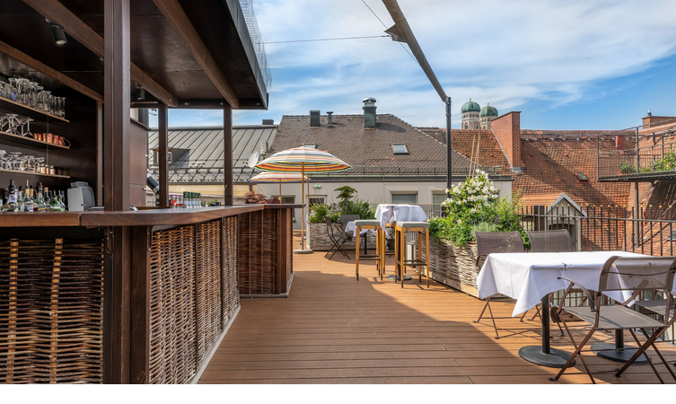 The LOUIS Roof Terrace, Bar, Restaurant und Eventlocation mit Weitblick in München