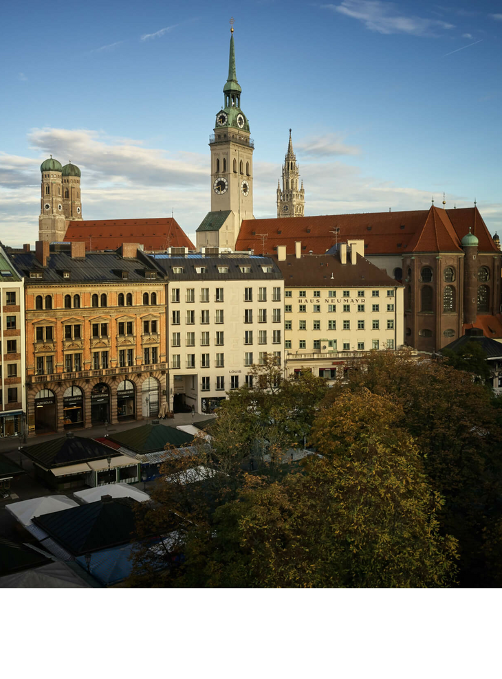 Exterior view of the LOUIS Hotel Munich at the Viktualienmarkt